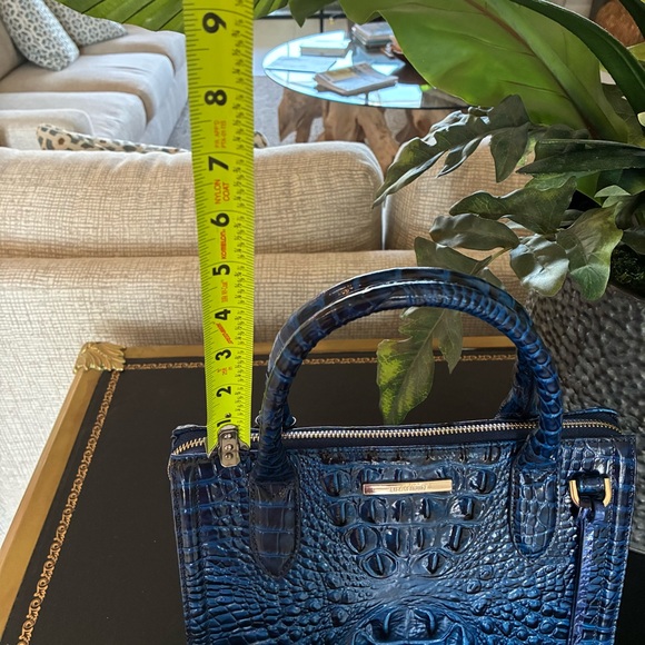 Brahmin Small Caroline NWT in Sapphire Blue Top Handle Satchel Never Carried - Picture 10 of 10
